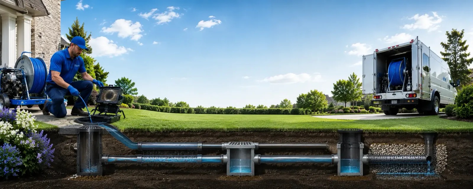 Outdoor drain cleaning information for Hopedale, IL